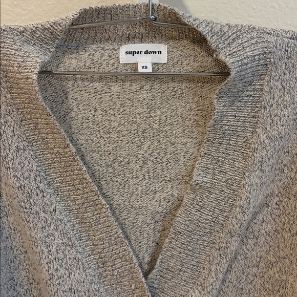 superdown Raakel Cropped Cardigan in Slate - Size XS - Picture 6 of 8